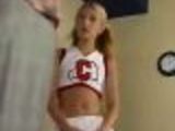 Cheerleader Gets Spanked For No Panties