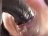 Cockhungry Asian swallows huge dick