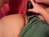 Making love with a cucumber