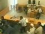 Totally insane court fighting footage