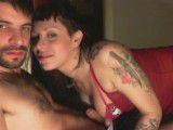 Tattoed hottie suck dick and gets fucked