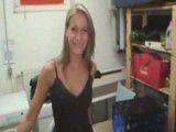 Cute girl getting fucked in the laundry room