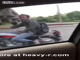 Iranian Biker Flashing His Erection To Girls In Car - Biker Videos