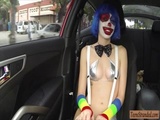  Stranded party clown Mikayla public sex 