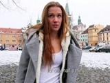 Czech Teen Flashes Her Tits In Public And Agrees To Get Laid For Cash