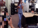  Desperate nurse pawns her pussy and fuck 