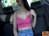  Badass teen Kacey Quinn in a heated back seat sexual act 