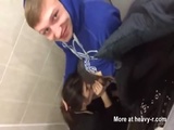 Teen Caught Sucking On School Toilet - Amateur Videos