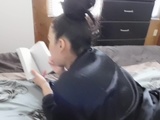  Violating Her Feet While She Reads! 