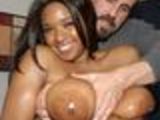 Busty Blackish Tits Fondled Fucked And Cummed ON!