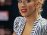Christina Aguilera's tits busting out of top