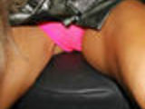 Jordan showing her pussy in pink panties